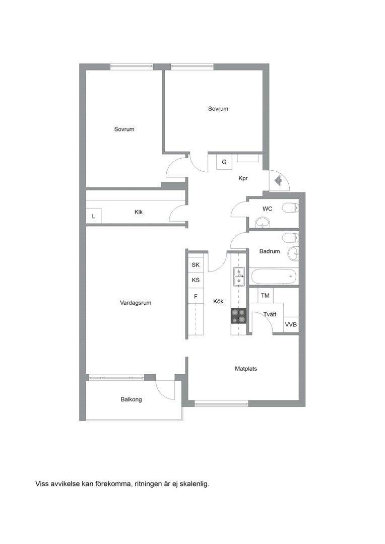 Planlösning från Grindvägen 4E, Till salu i Grind, Norrtälje