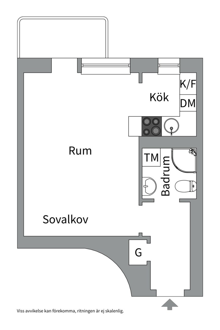 Planlösning från Fridhemsgatan 13, Såld i Kungsholmen - Fridhemsplan, Stockholm