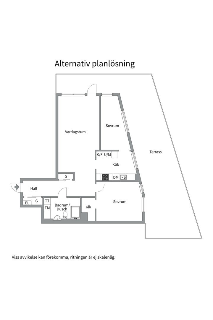Planlösning från Sjökvarnsbacken 6, Till salu i Saltsjöqvarn, Nacka
