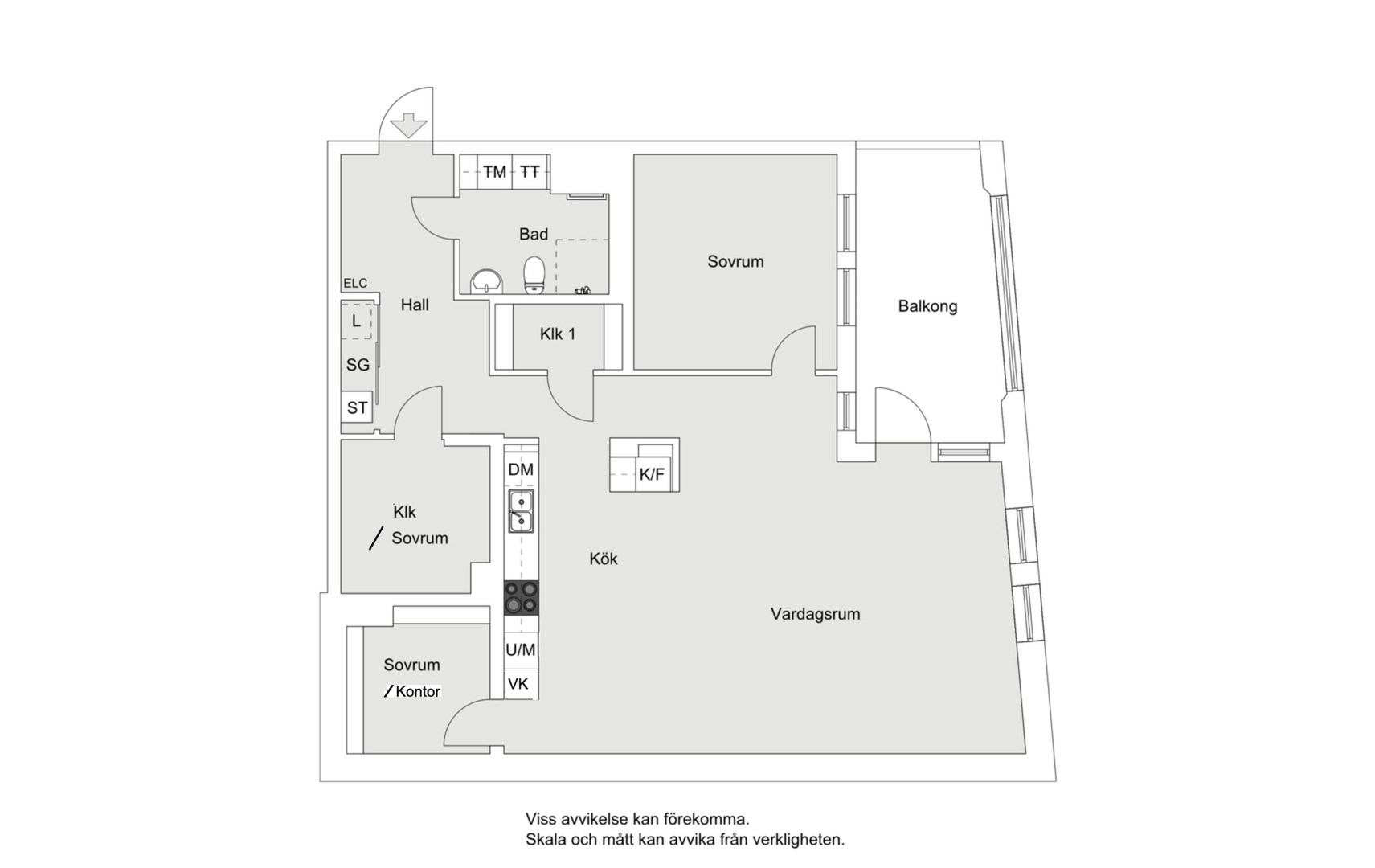 Planlösning från Mjölnarvägen 10 A, Kommande i Kvarnholmen, Nacka