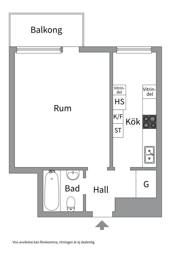 Planlösning från Fålhagsleden 4 A, Till salu i Fålhagen, Uppsala