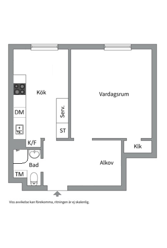 Planlösning från Salagatan 49A, Till salu i Fålhagen, Uppsala