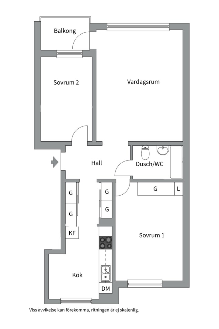 Planlösning från Per Hallströms Väg 6, Såld i Forum Nacka, Nacka
