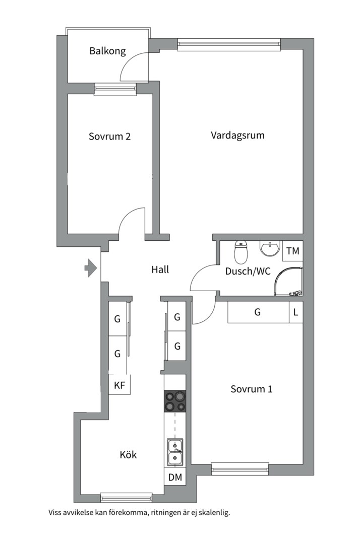 Planlösning från Per Hallströms Väg 6, Till salu i Forum Nacka, Nacka