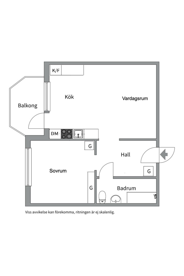 Planlösning från Alphyddevägen 35, Nacka, Till salu i Alphyddan, Nacka