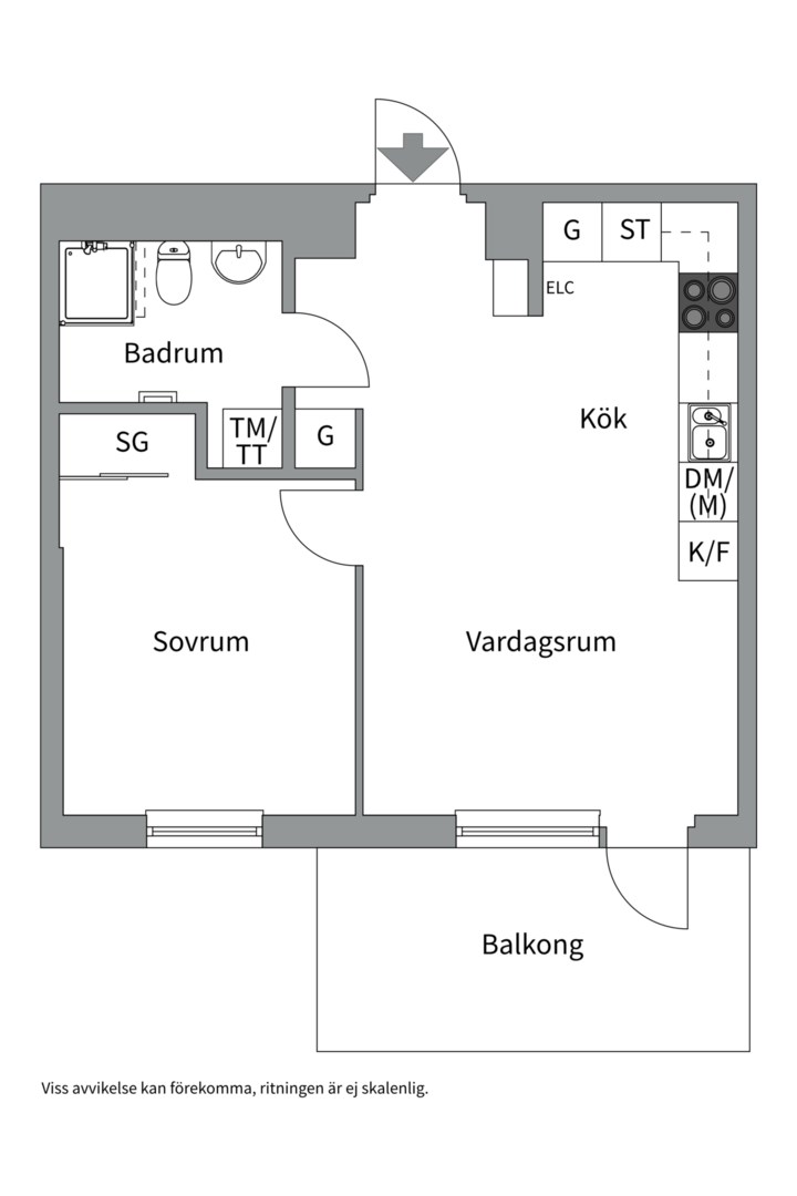 Planlösning från Torgny Segerstedts allé 24, Såld i Rosendal, Uppsala
