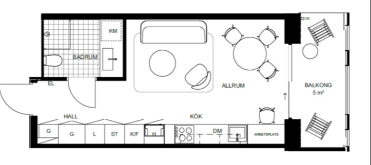 Bostadsbild från Sankt Göransgatan 143F, 1616, Till salu i Kungsholmen, Stockholm