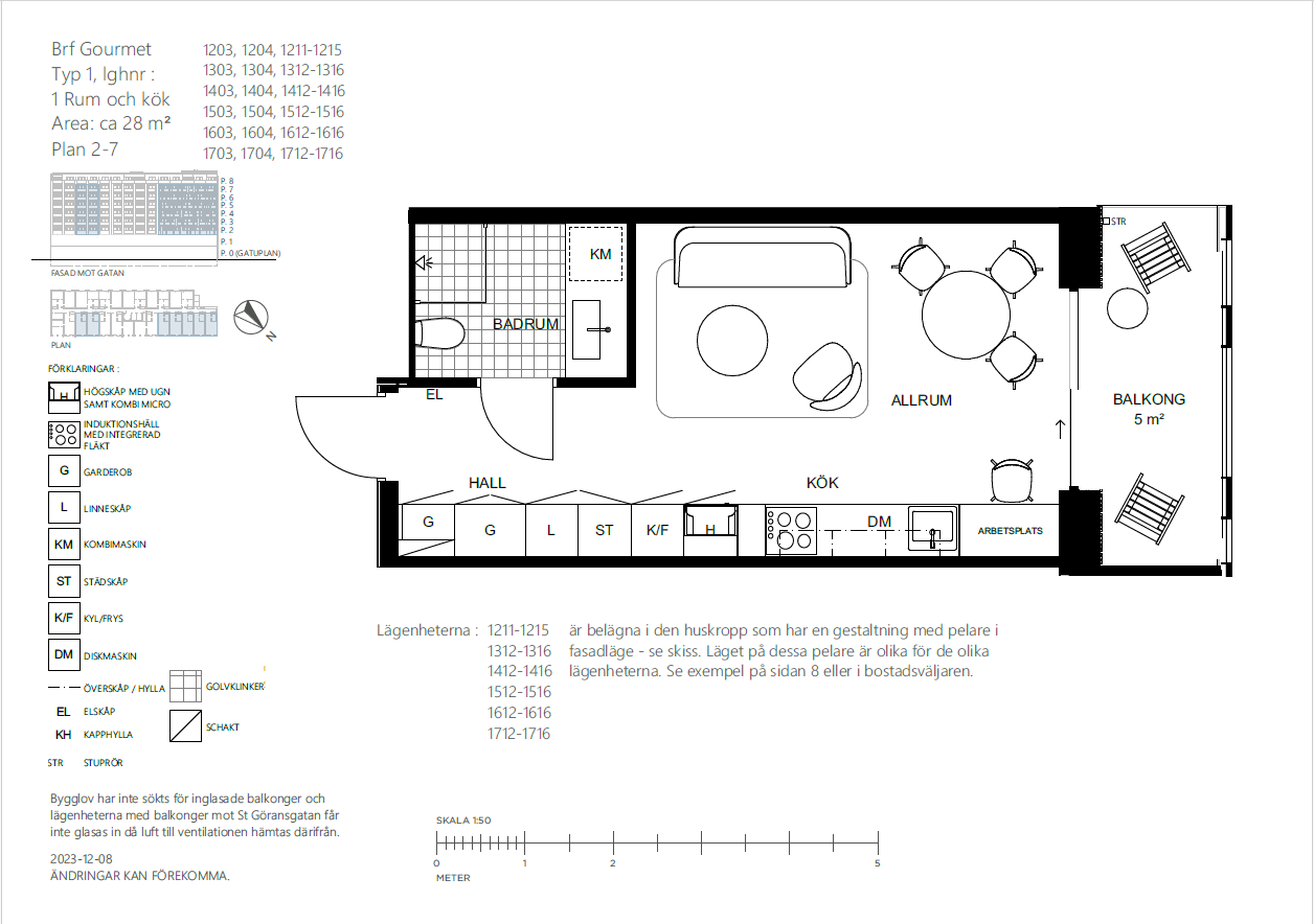 Planlösning från Sankt Göransgatan 143F, 1616, Till salu i Kungsholmen, Stockholm