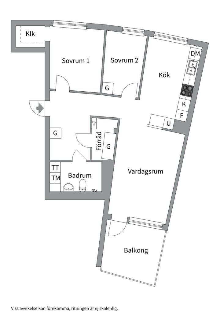 Planlösning från Romansvägen 44, Såld i Nacka Forum, Nacka