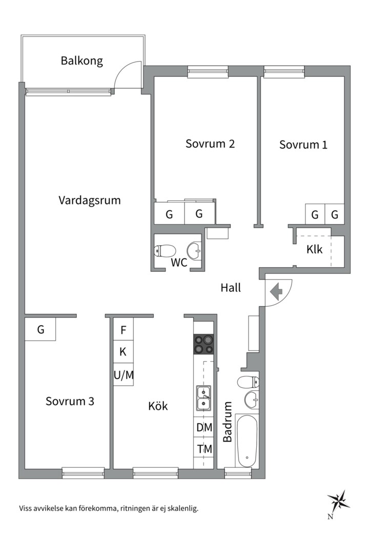 Planlösning från Dimgatan 29, Till salu i Gränby, Uppsala