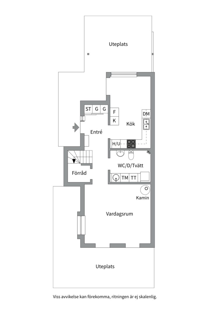 Planlösning från Kils gårdsväg 31B, Såld i Insjön, Nacka