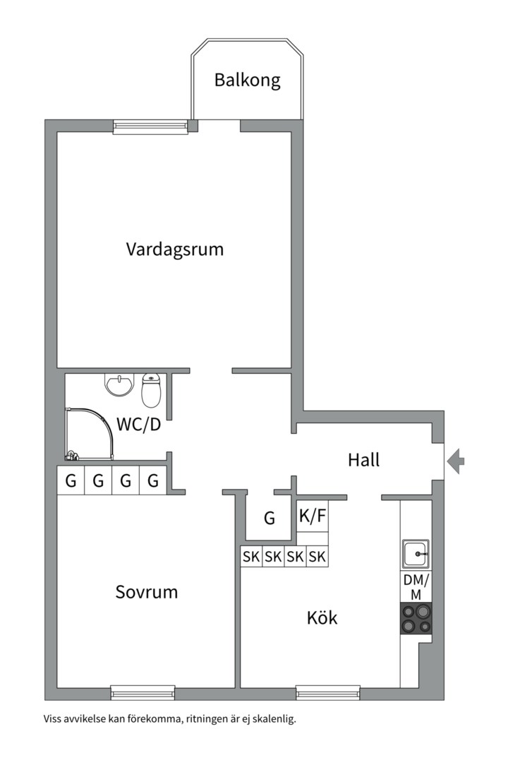 Planlösning från Torkelsgatan 38C, Snart till salu i Höganäs, Uppsala