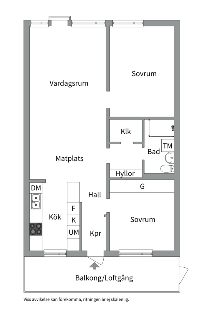 Planlösning från Storgatan 12, Såld i Höganäs, Uppsala