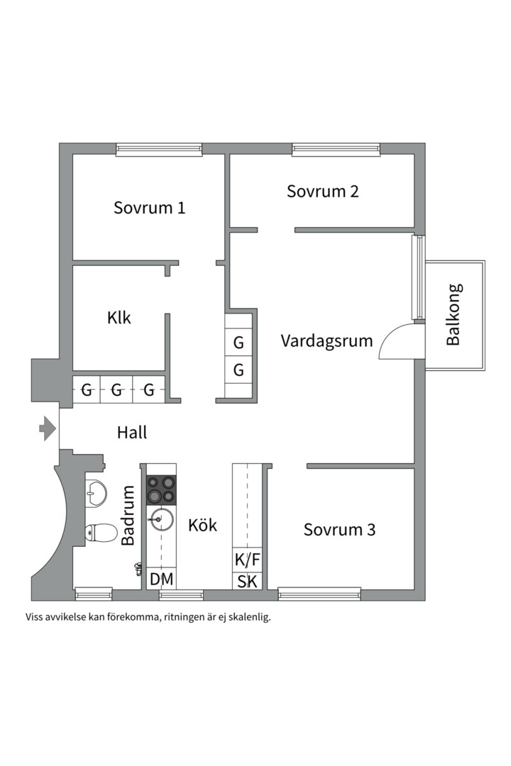 Planlösning från Hägerstensvägen 213, Kommande i Aspudden - Örnsberg, Stockholm