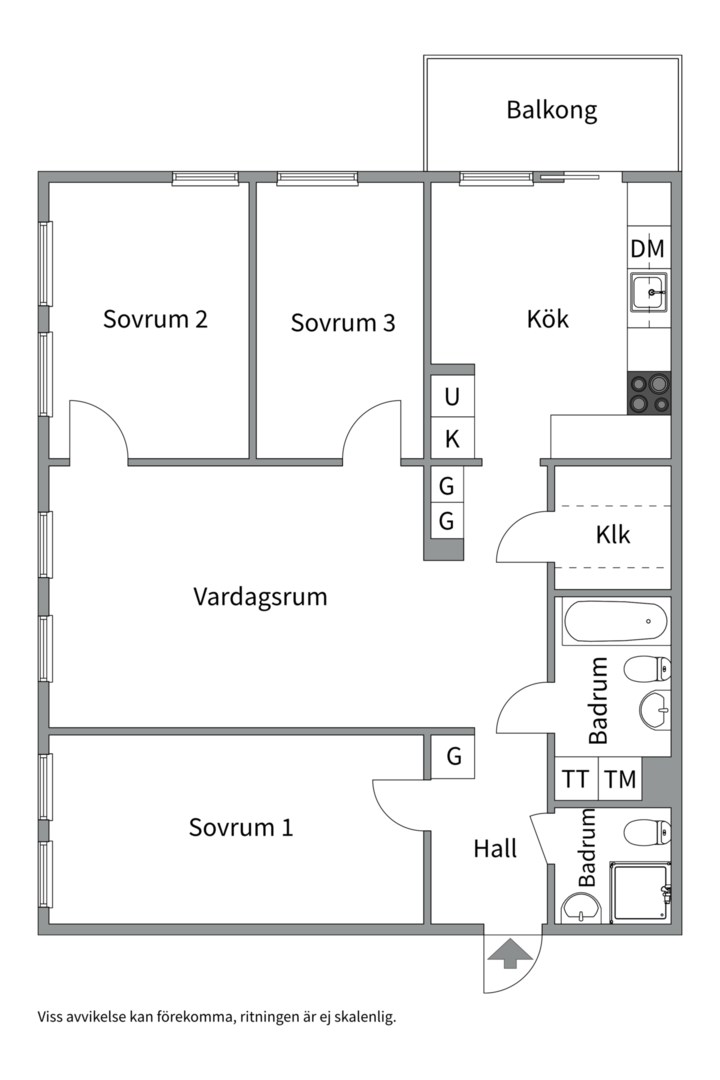 Planlösning från Utövägen 5, 1 tr, Kommande i Västra Orminge, Nacka
