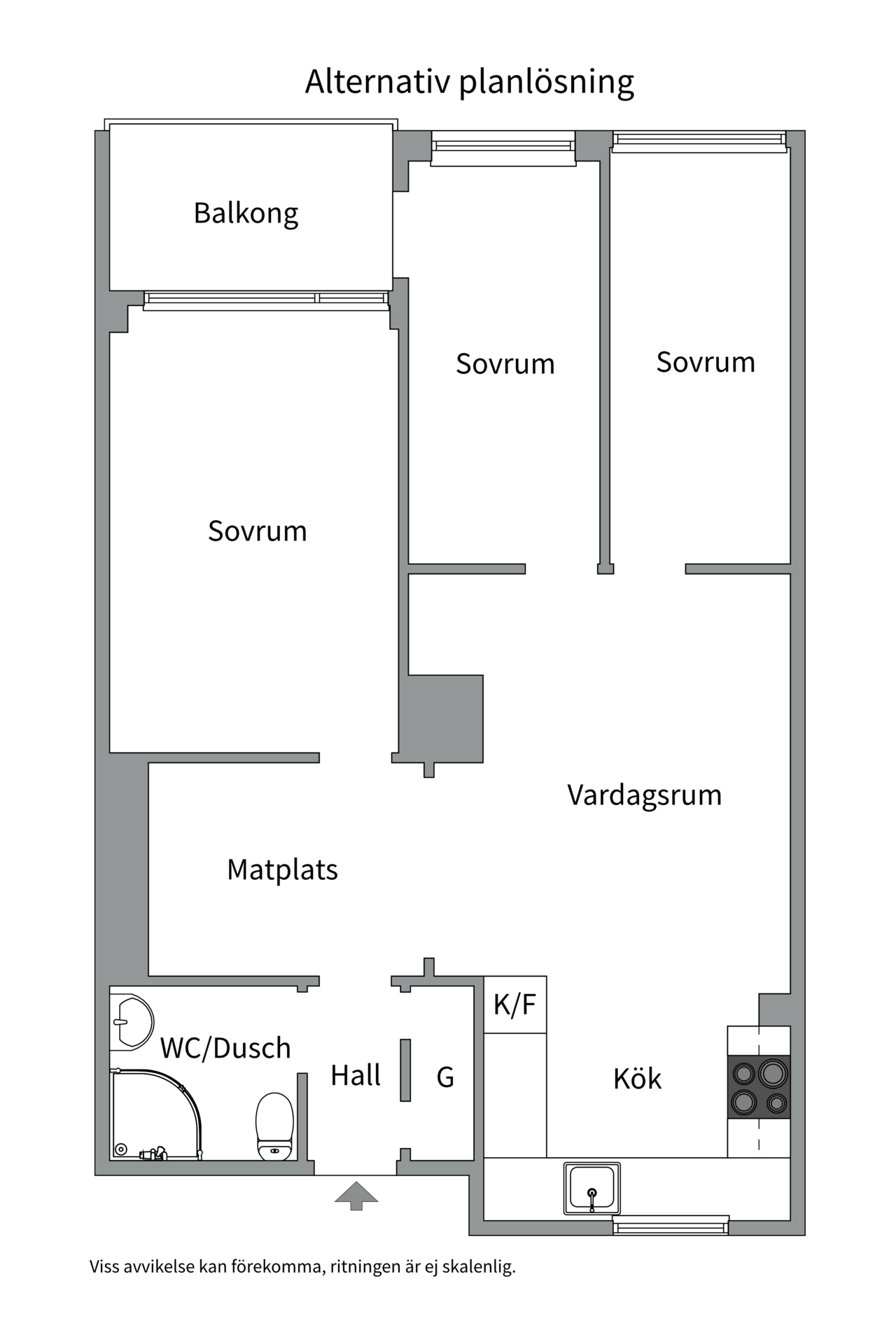 Bostadsbild från Storvretsvägen 42, 3tr, Till salu i Segeltorp, Huddinge