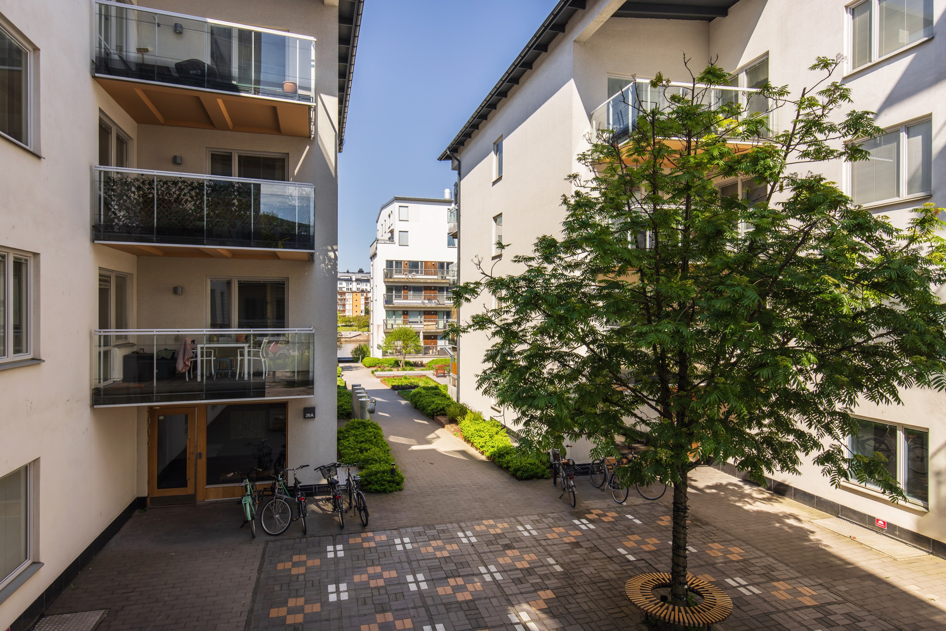 Bostadsbild från Henriksdalsallén 26B, Kommande i Hammarby Sjöstad, Stockholm