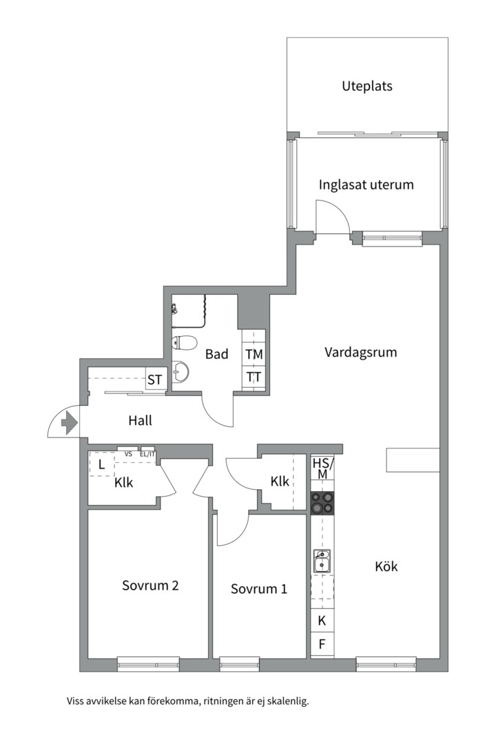 Planlösning från Genuagatan 4, Till salu i Öster Mälarstrand, Västerås