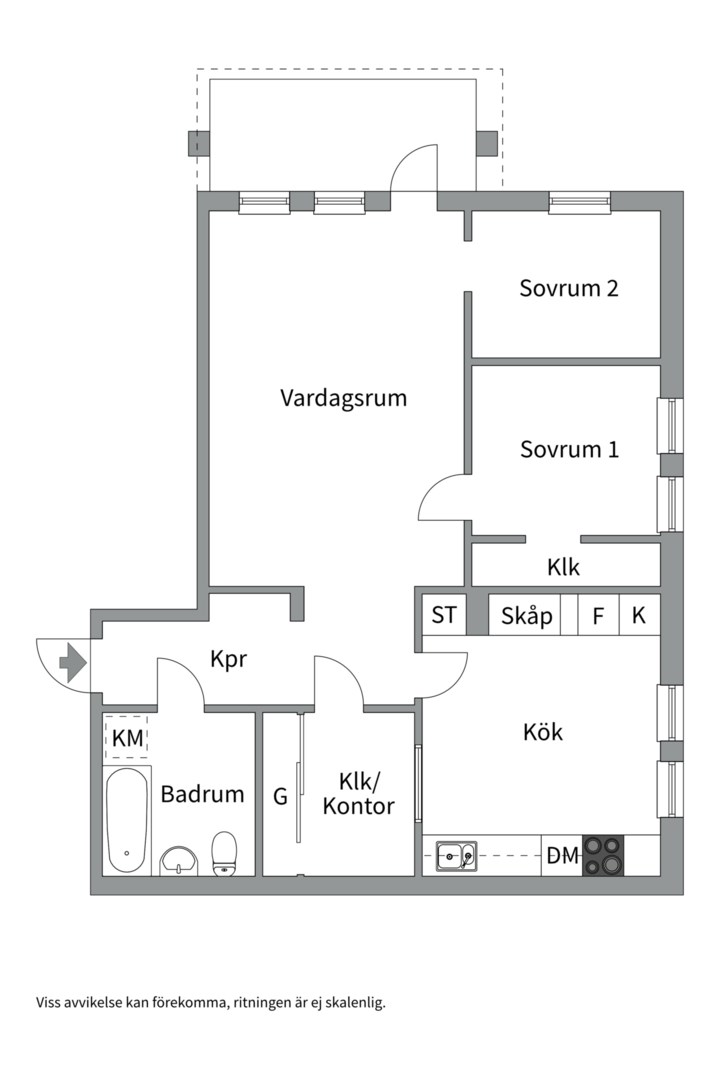 Planlösning från Ornövägen 10, Kommande i Västra Orminge, Nacka
