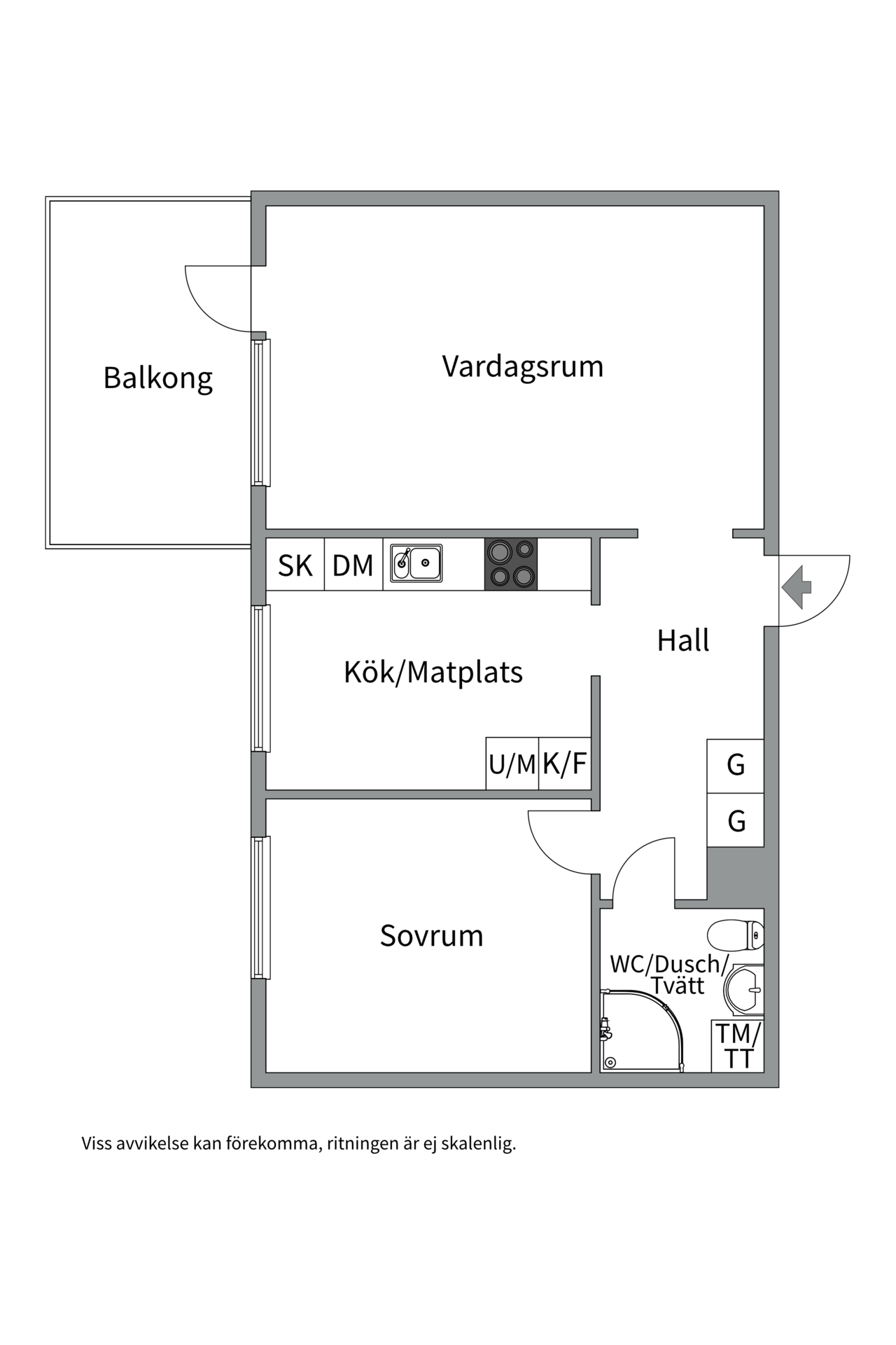 Bostadsbild från Gunnilbogatan 26A, Såld i Malmaberg, Västerås