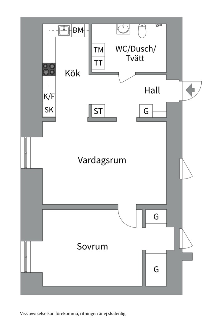 Planlösning från Margaretavägen 51B, Kommande i Knivsta, Knivsta