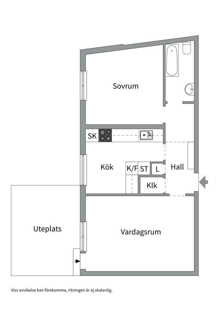 Planlösning från Beckasinvägen 43A, Till salu i Saltängen, Nacka