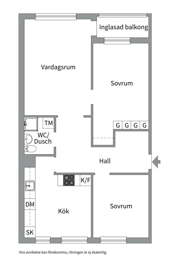 Planlösning från Gröna gatan 31F, Snart till salu i Salabacke, Uppsala