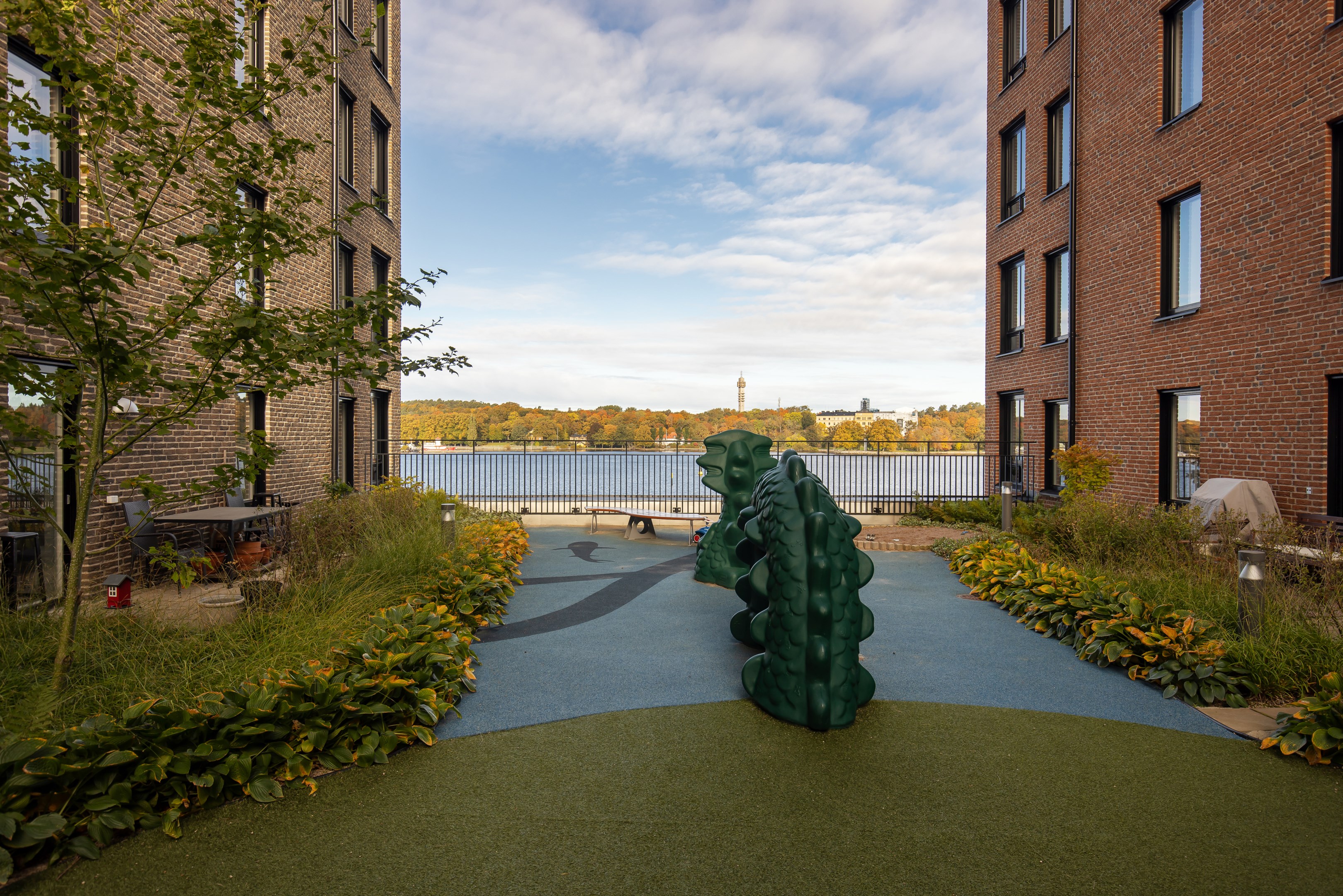 Bostadsbild från Mjölnarvägen 6A, Kommande i Kvarnholmen, Nacka