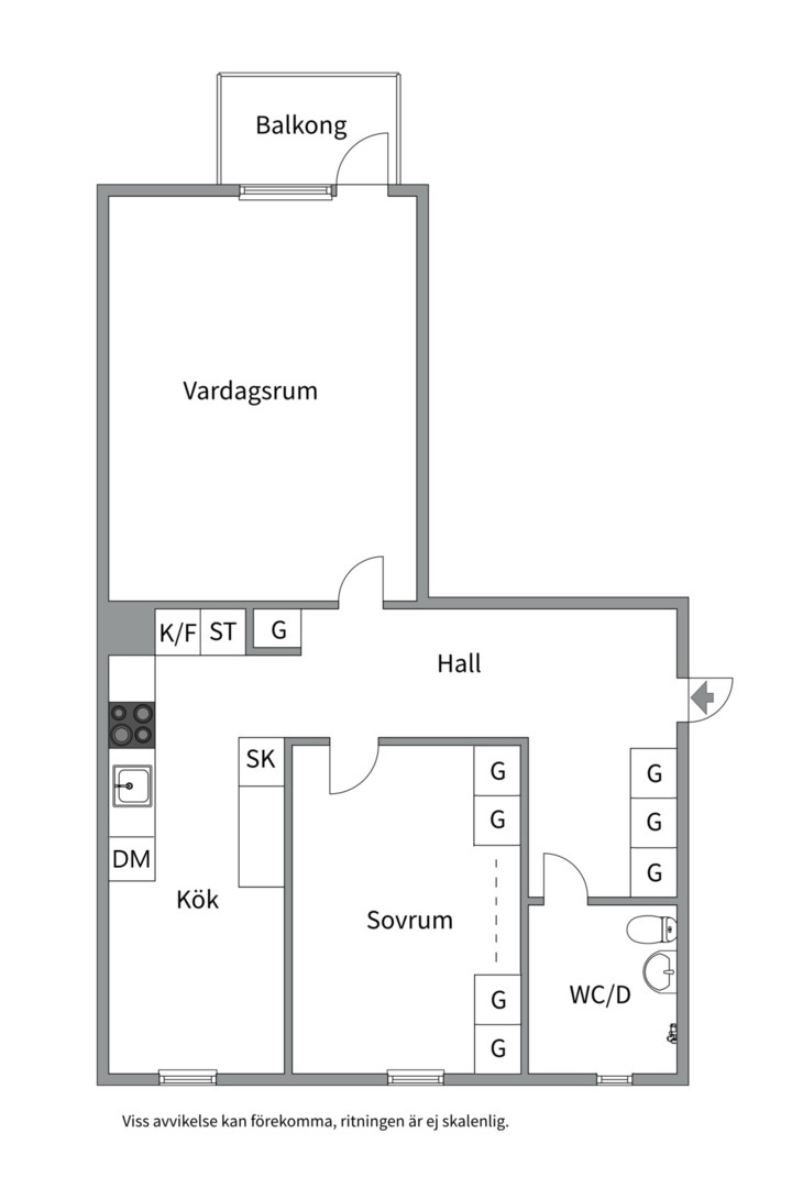 Planlösning från Lindsbergsgatan 13B, Snart till salu i Sommarro, Uppsala