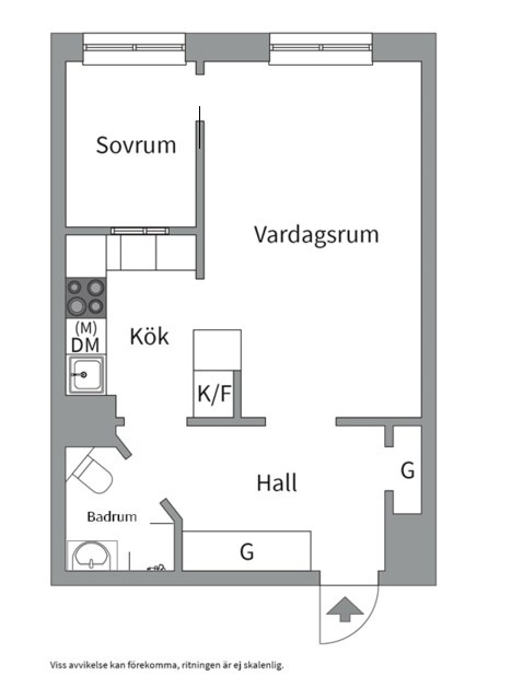 Planlösning från Fredhällsgatan 11, Kommande i Kungsholmen - Fredhäll, Stockholm