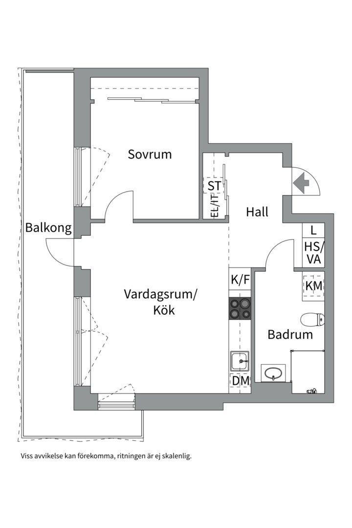 Planlösning från Tändkulevägen 33, Till salu i Nacka Strand, Nacka