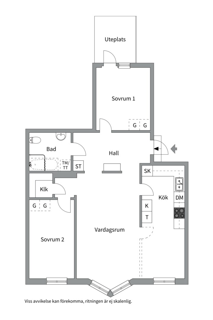 Planlösning från Salabacksgatan 68, Såld i Salabacke, Uppsala