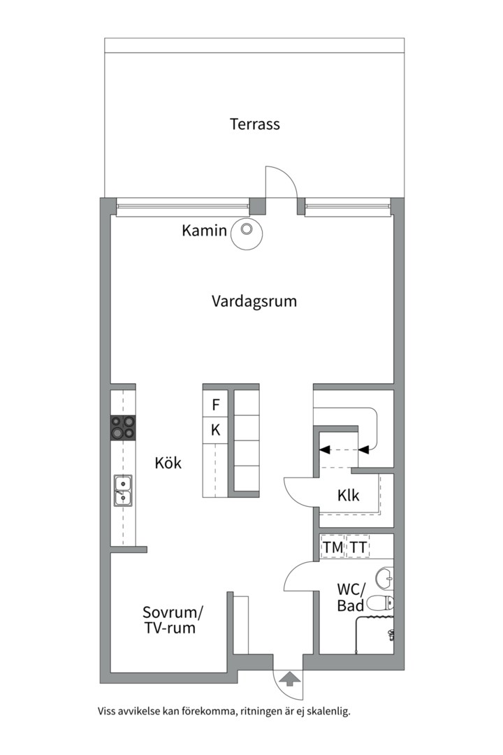 Planlösning från Sankta Ursulas väg 2AA, Såld i Blåsbo, Västerås