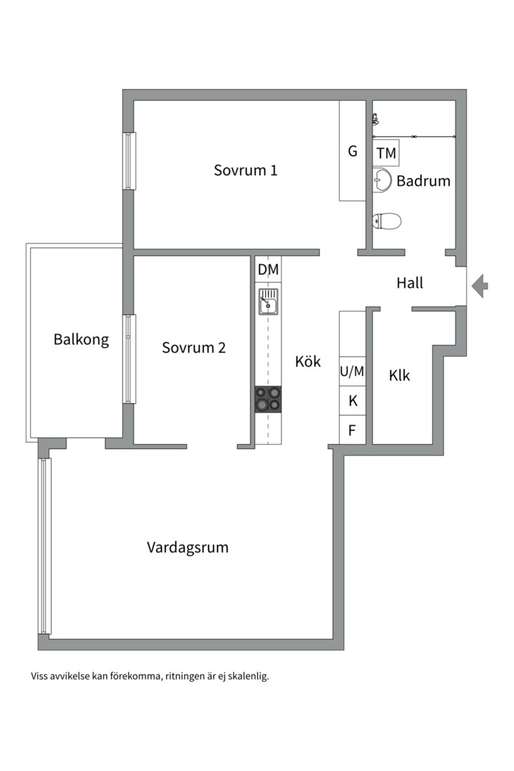 Planlösning från Rålambsvägen 12A, Till salu i Kungsholmen - Marieberg, Stockholm
