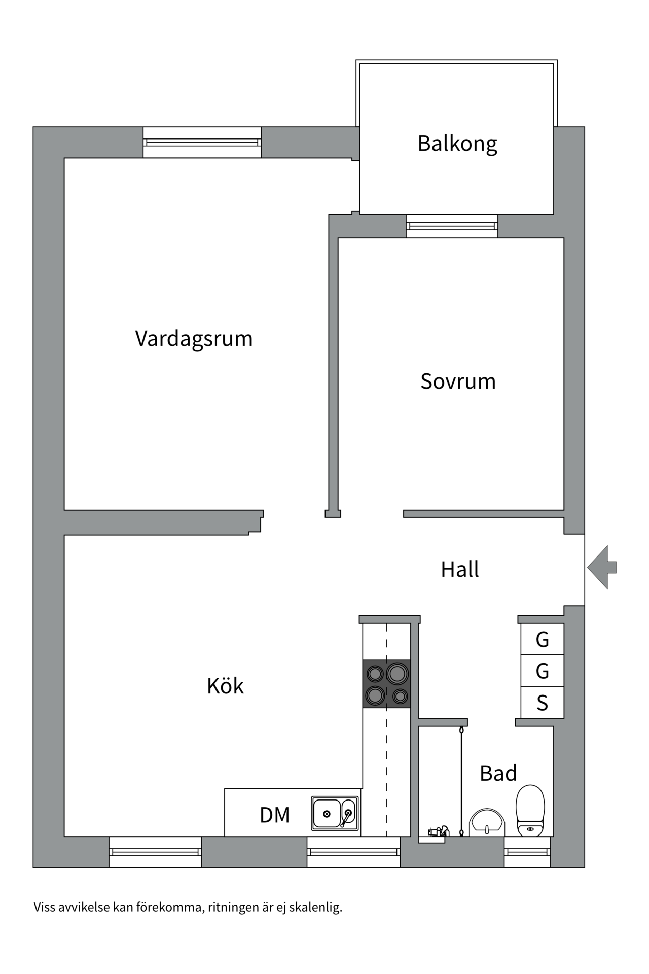 Bostadsbild från Ugglevägen 21C, Såld i Saltängen, Nacka