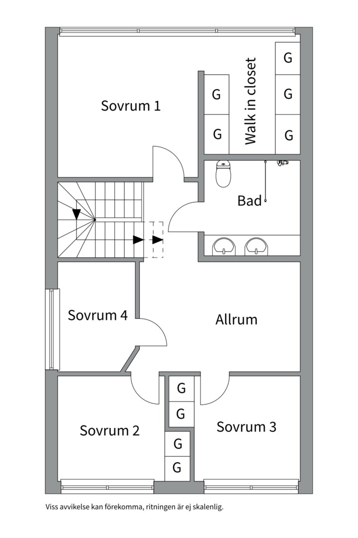 Planlösning från Åbroddsvägen 36C, Till salu i Kummelnäs, Nacka