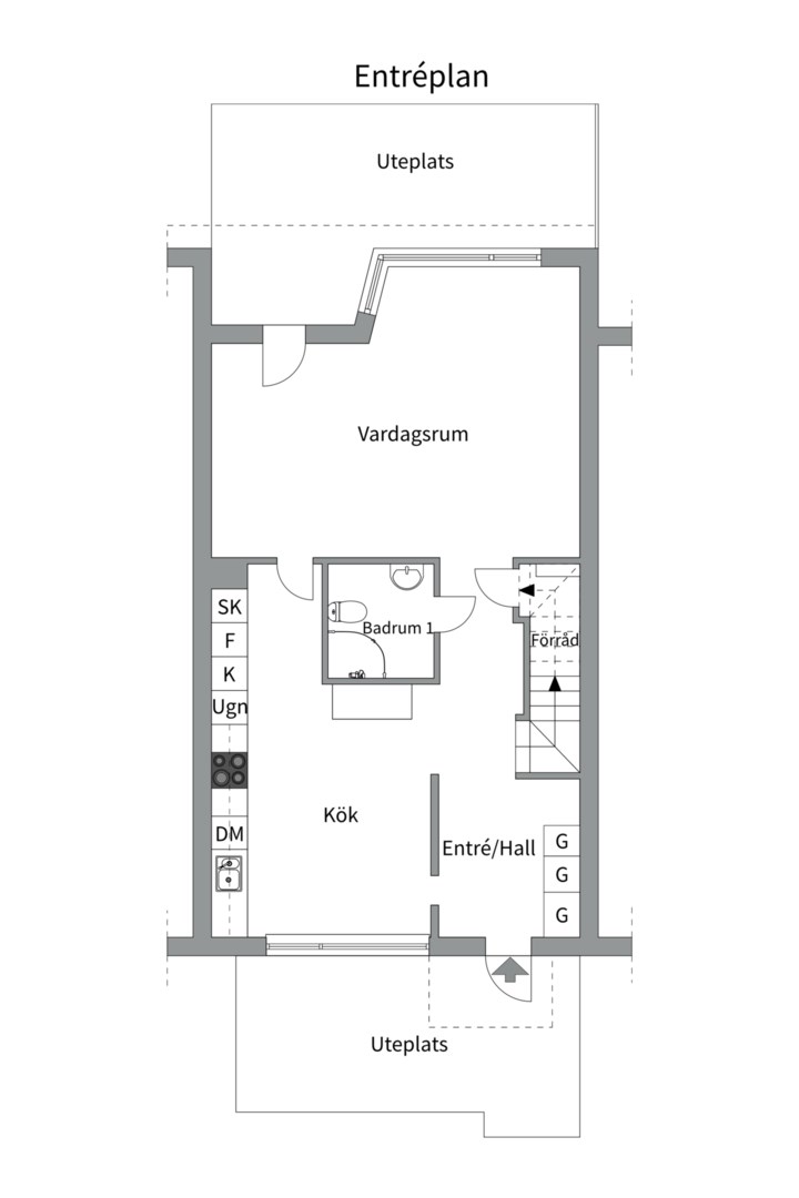 Planlösning från Safirgränd 15, Kommande i Solberga/Västberga - Hägersten, Stockholm