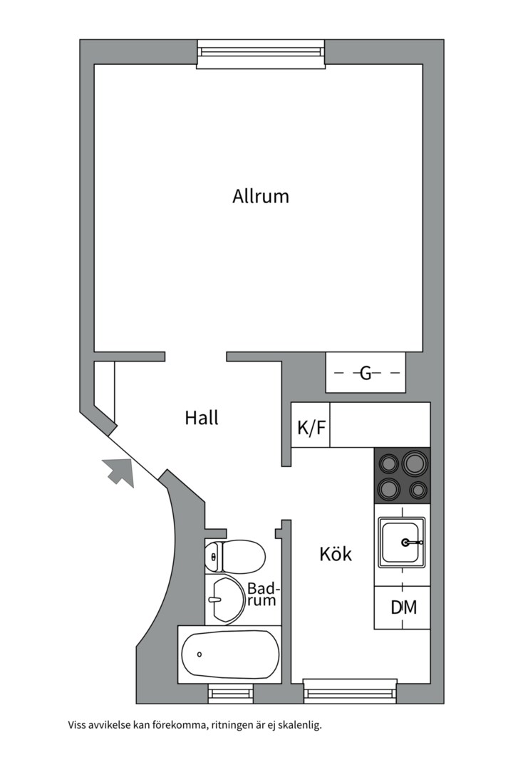 Planlösning från Bäckvägen 68B, Kommande i Midsommarkransen, Stockholm