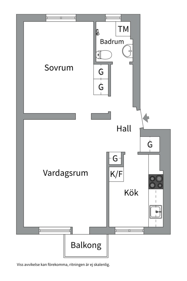 Planlösning från Sparbanksvägen 40, Kommande i Hägerstensåsen, Stockholm