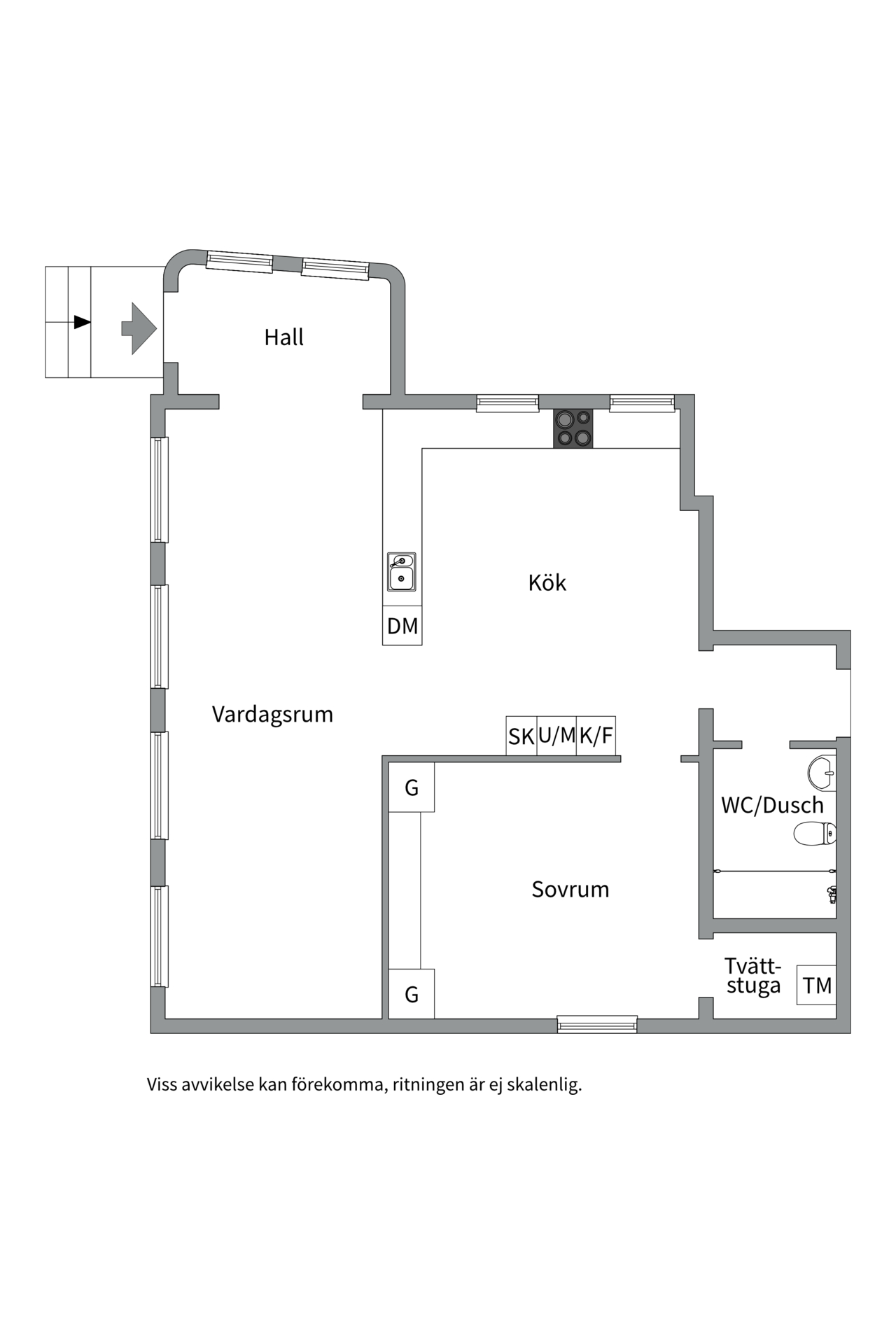 Bostadsbild från Apotekargatan 8, Såld i Kristiansborg, Västerås