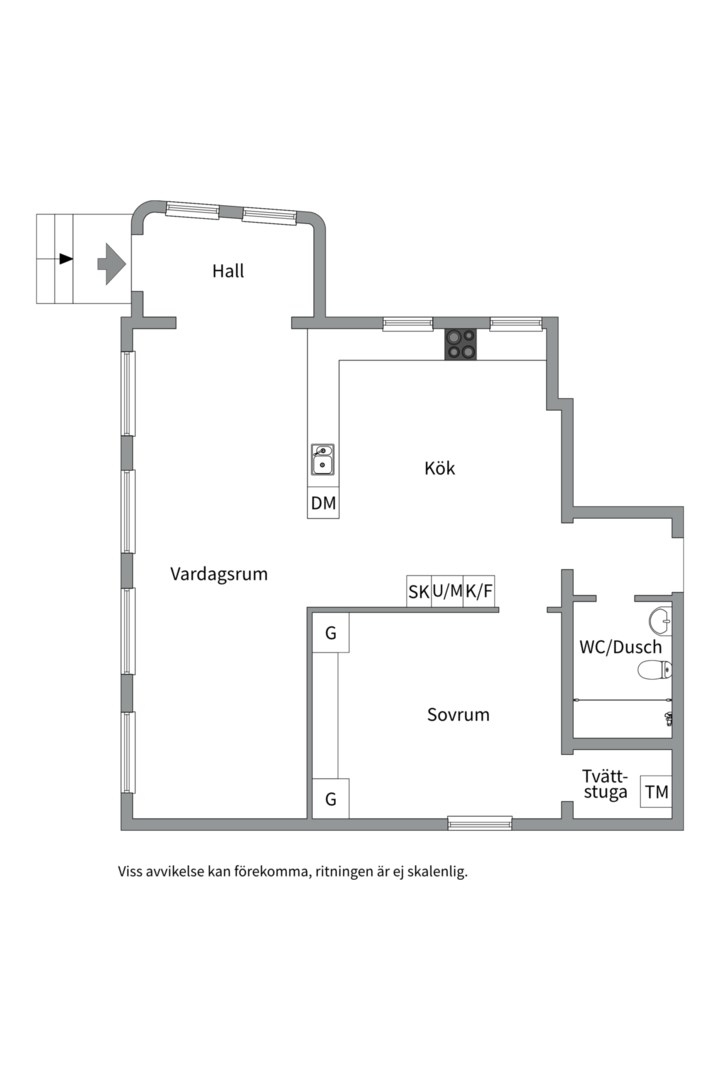 Bostadsbild från Apotekargatan 8, Till salu i Kristiansborg, Västerås