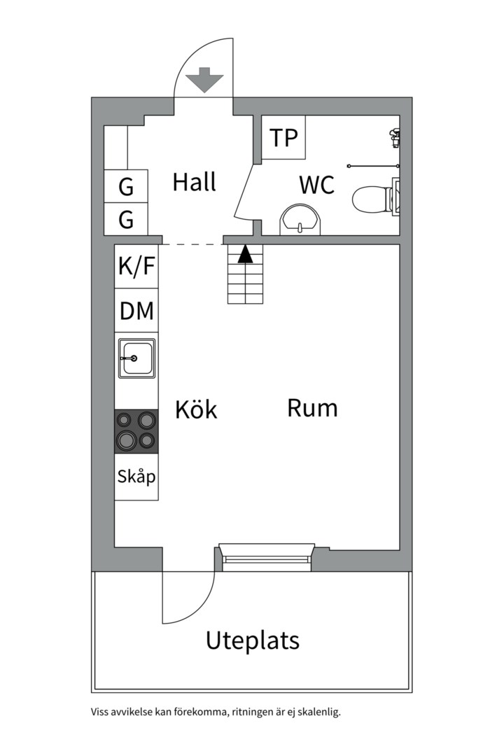 Planlösning från Stig Lindbergs gata 17A, Kommande i Gustavsbergs - Porslinskvarteren, Värmdö