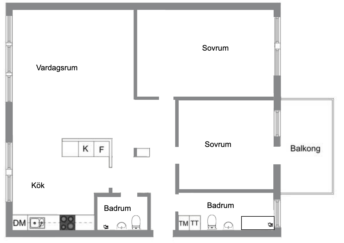 Bostadsbild från Ormingeringen 51A, Till salu i Västra Orminge, Nacka