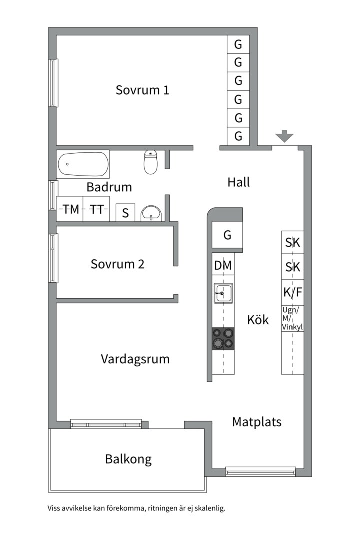 Planlösning från Mockasinvägen 2, Kommande i Solberga/Hägersten, Stockholm