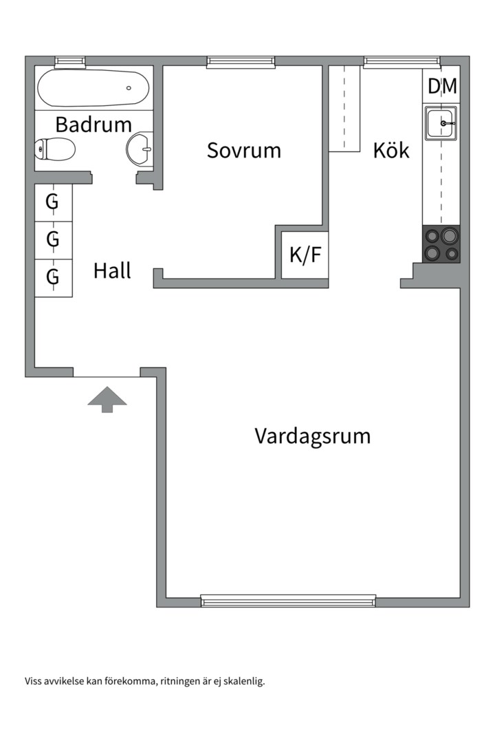 Planlösning från LM Ericssons väg 3, Kommande i Midsommarkransen - Telefonplan, Stockholm