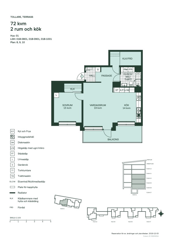Planlösning från Tollareslingan 8, 3 tr, Kommande i Tollare, Nacka