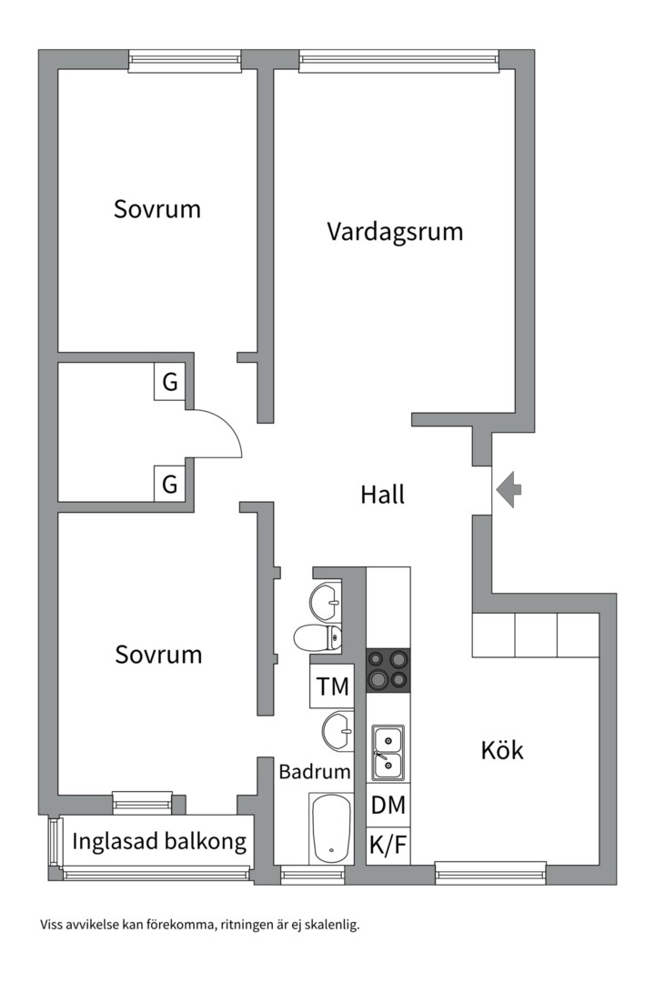 Planlösning från Nybohovsbacken 87, 3 tr, Kommande i Liljeholmen - Liljeholmskajen, Stockholm