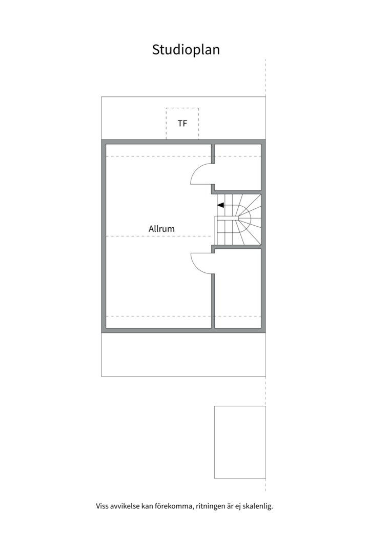 Planlösning från Hjortängsvägen 22B, Kommande i Björknäs, Nacka