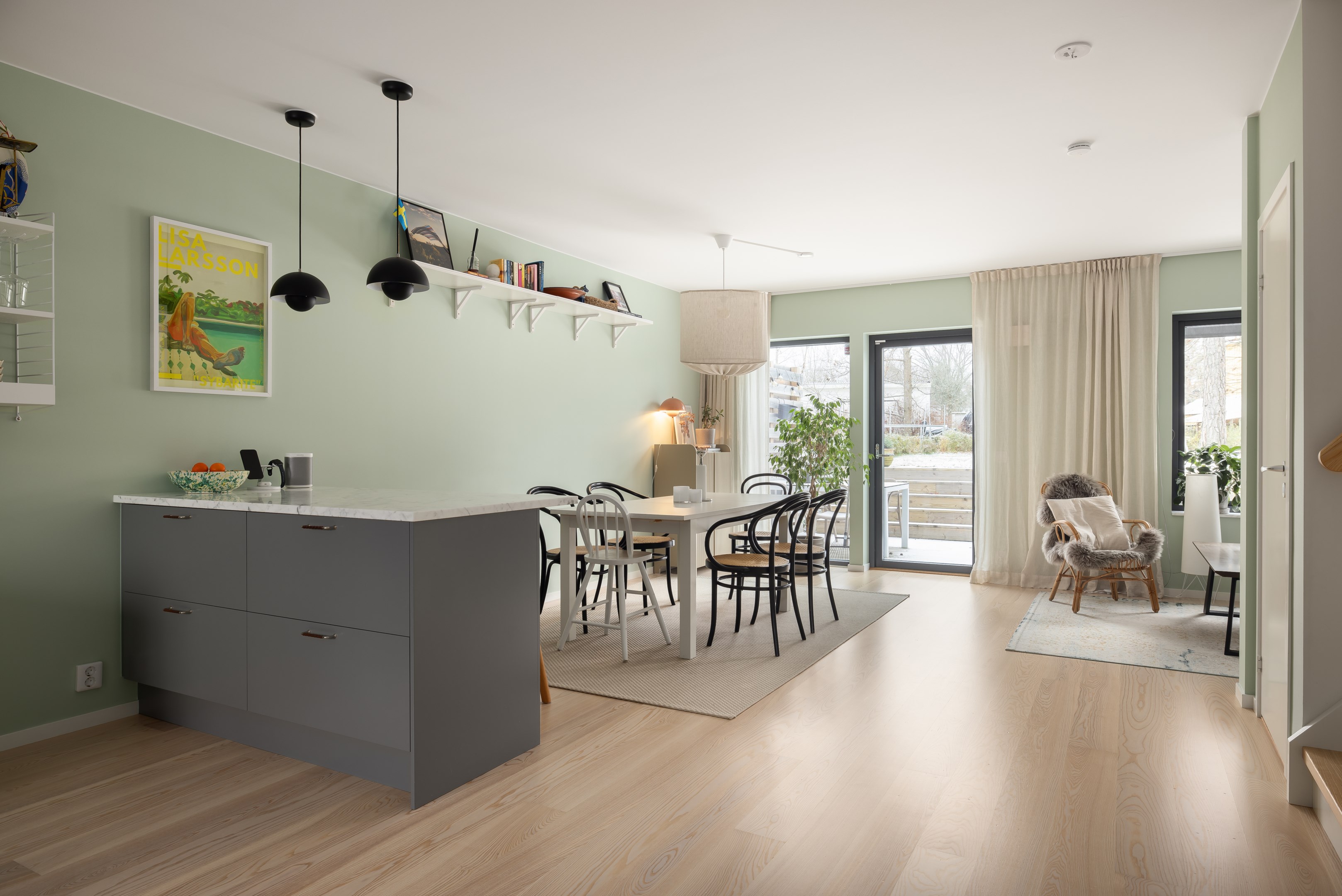 Bostadsbild från Hjortängsvägen 22B, Kommande i Björknäs, Nacka