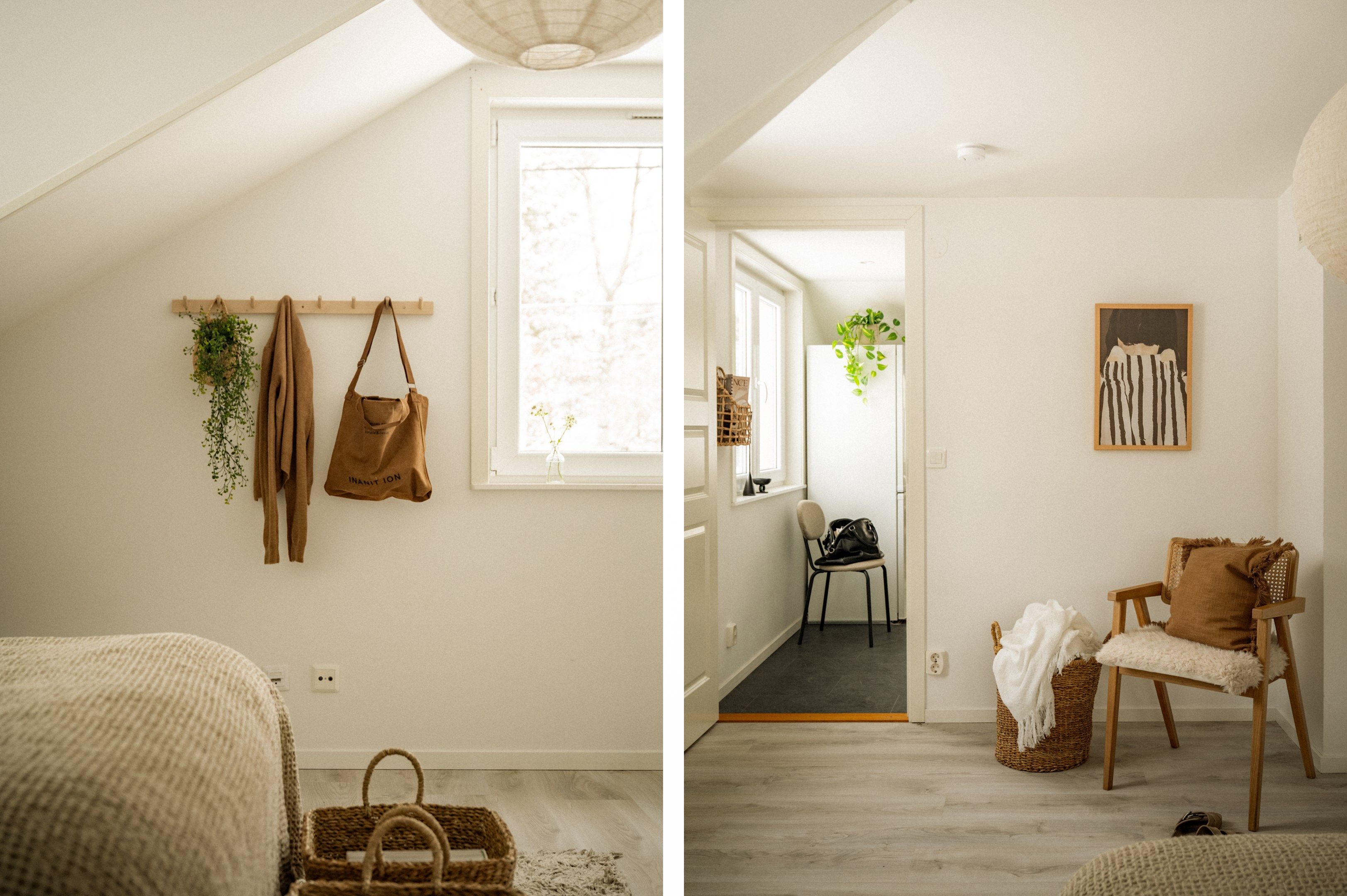 Rummet i vinkel mot köket